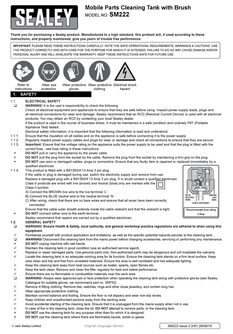 Sealey SM222 quick guide
