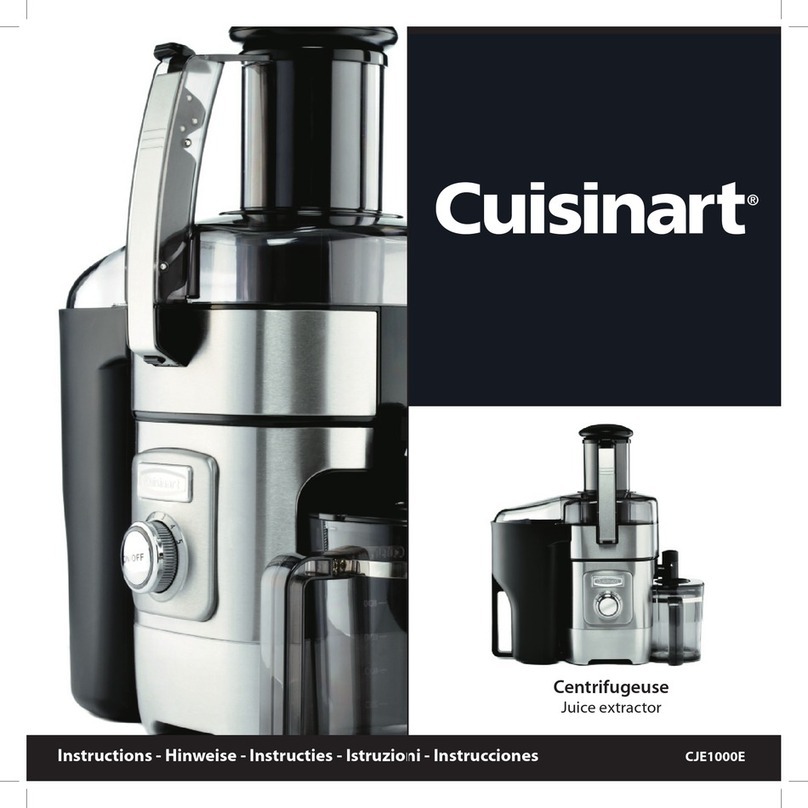 Cuisinart CJE1000E instructions