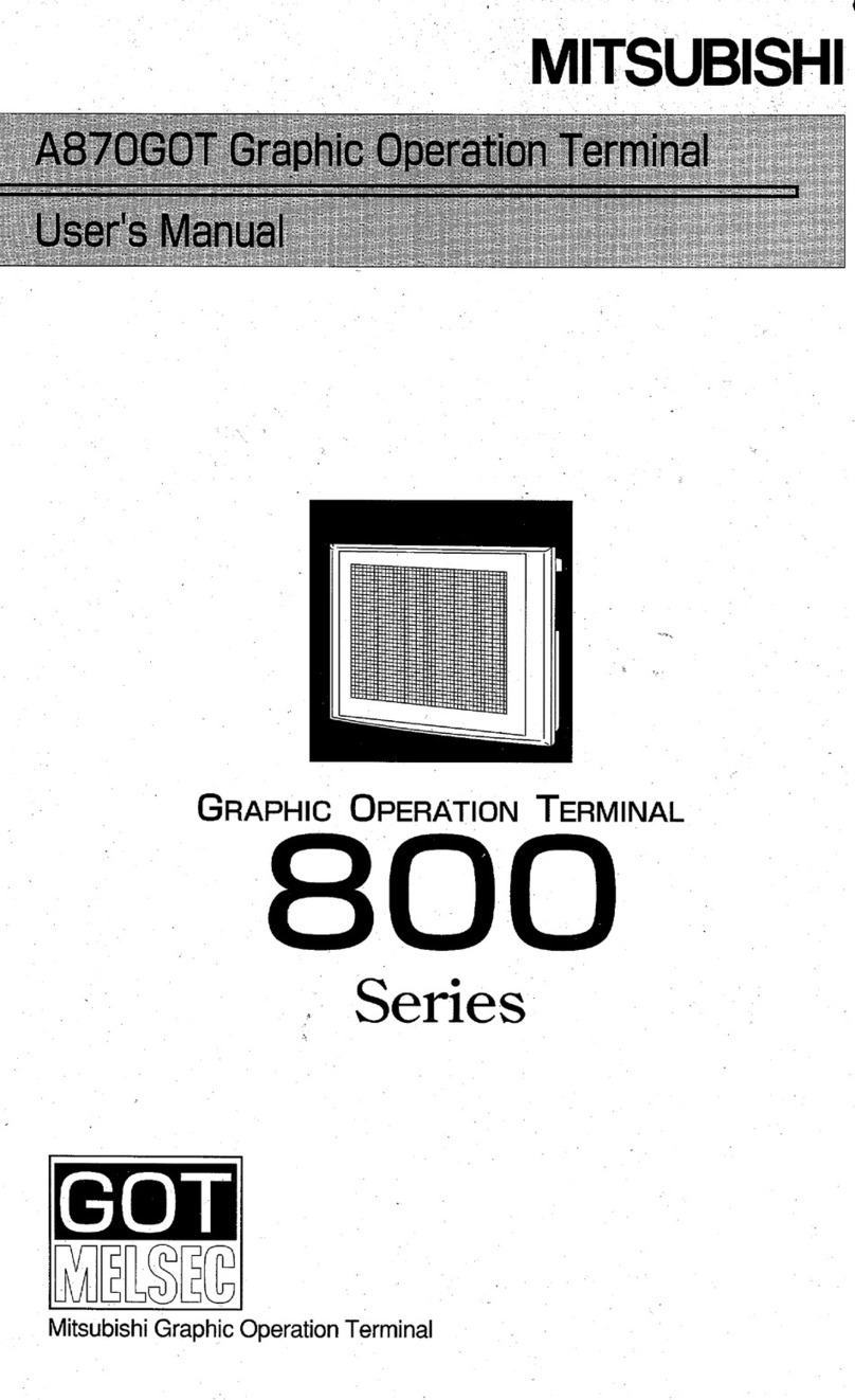 Mitsubishi GOT MELSEC 800 Series User manual