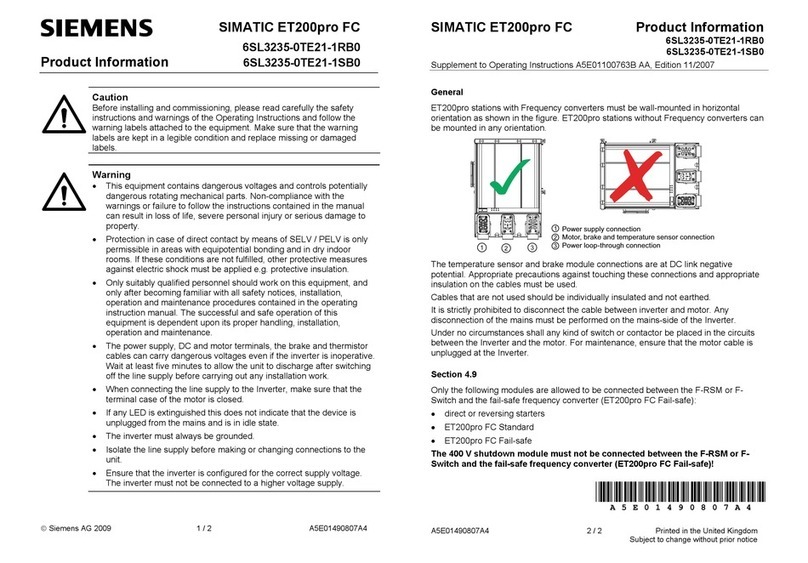 Siemens Simatic ET200pro User manual