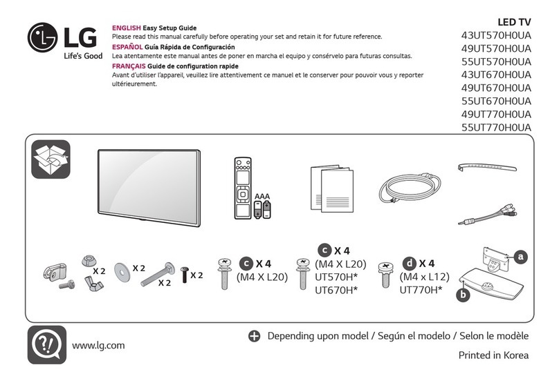 LG 43UT570H0UA Quick start guide