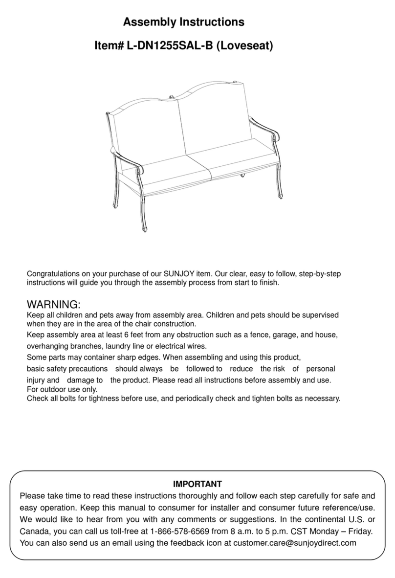Sunjoy L-DN1255SAL-B User manual Sunjoy L-DN1255SAL-B User manual