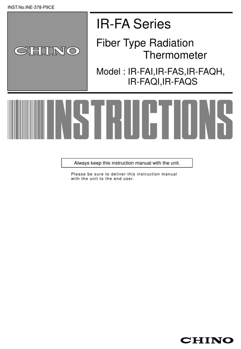 Chino IR-FA Series instructions