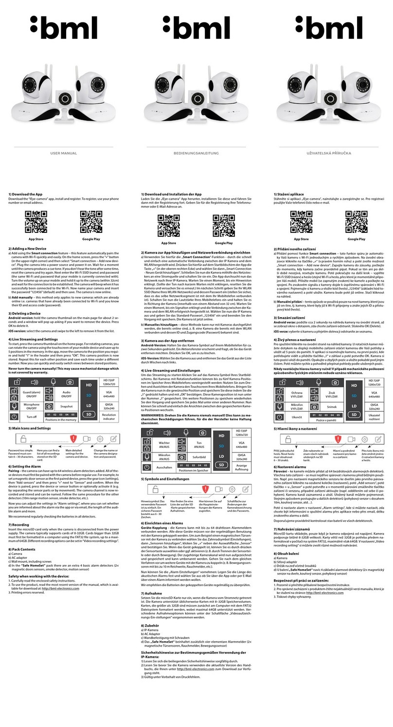 BML Safe View User manual