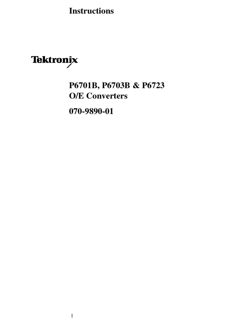 Tektronix P6701B User manual Tektronix P6701B User manual