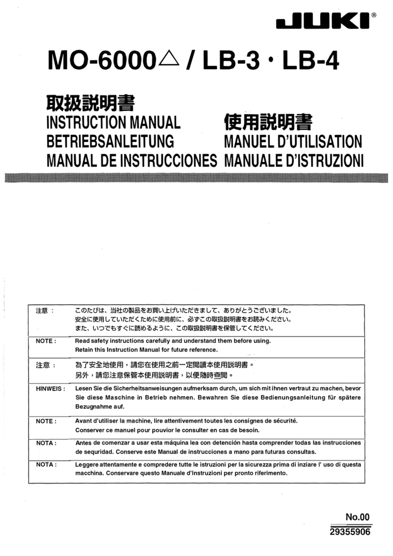 JUKI MO-6000 Series User manual