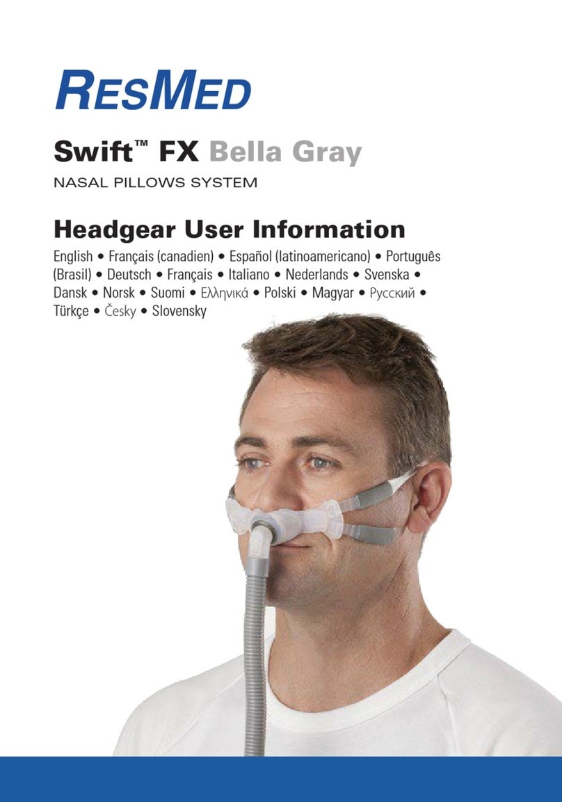 ResMed Swift FX Bella Gray User information