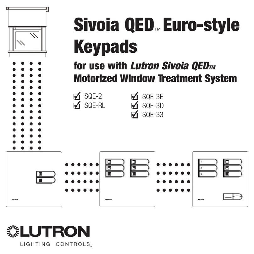 Lutron Electronics SQE-2 manual Lutron Electronics SQE-2 manual