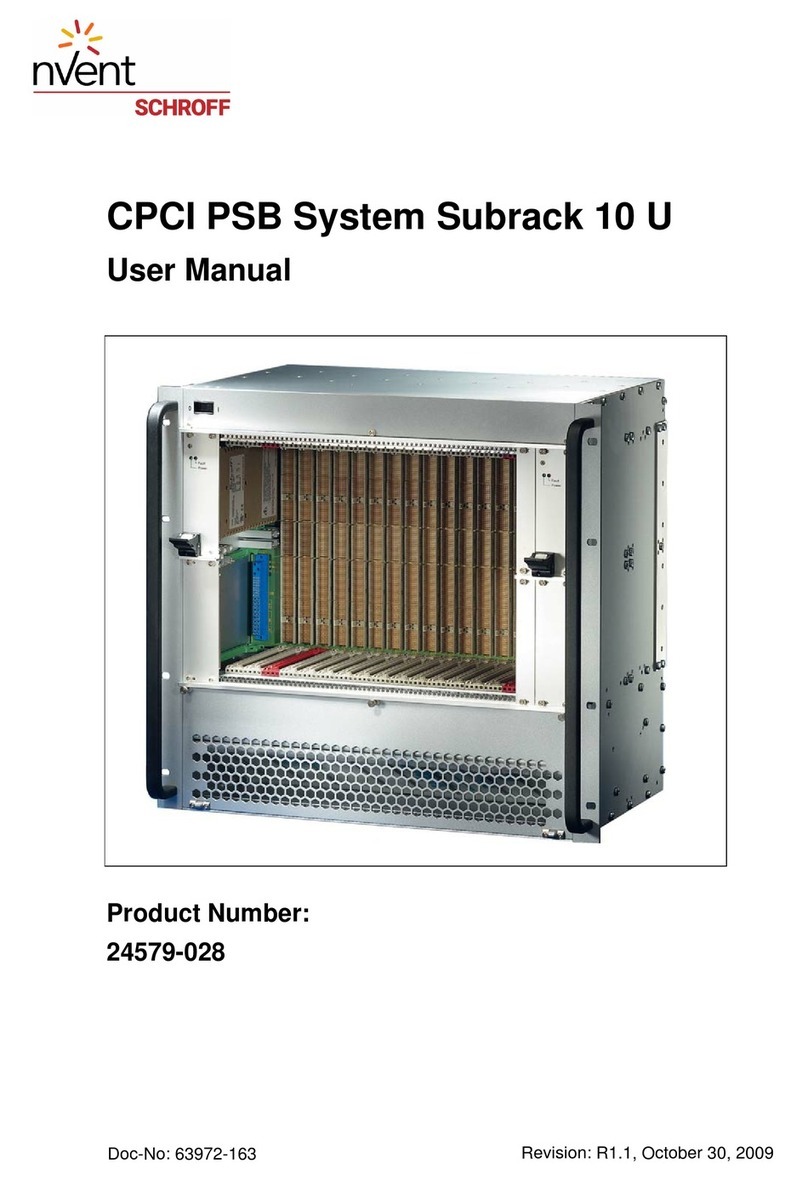 nvent SCHROFF CPCI PSB System Subrack 10 U user manual