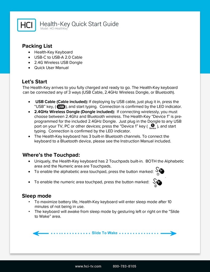 HCI Health-Key quick start guide