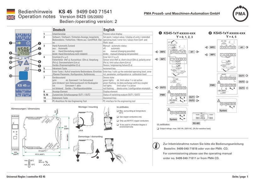 West Control Solutions KS 45 Operation Notes