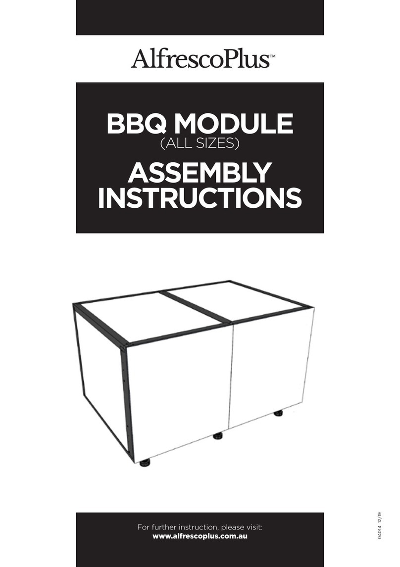 AlfrescoPlus BBQ MODULE Assembly instructions AlfrescoPlus BBQ MODULE Assembly instructions