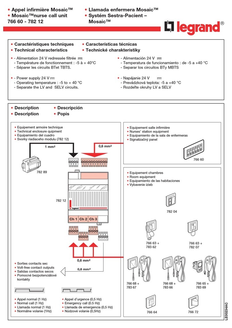 LEGRAND Mosaic 766 60 installation instructions