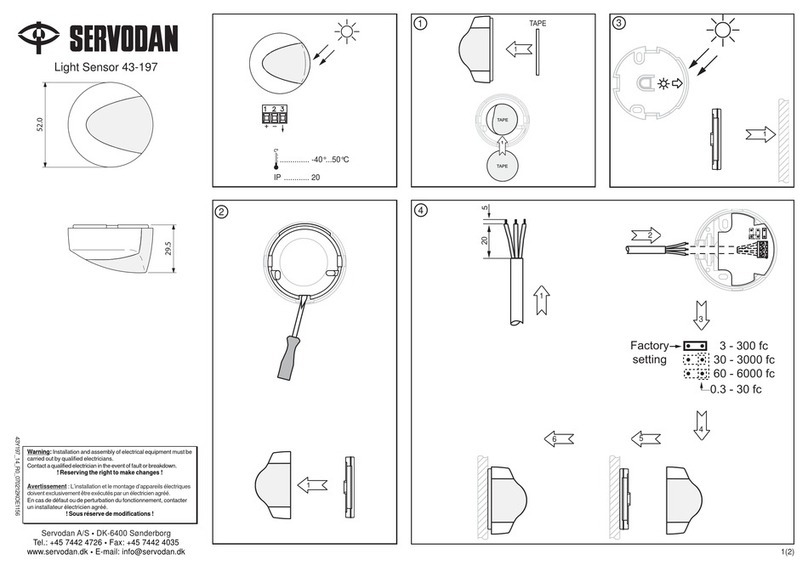 Servodan 43-197 User manual