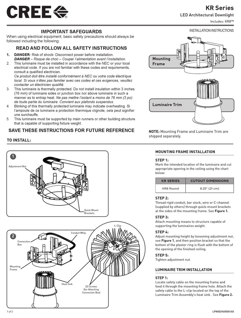CREE LIGHTING KR Series User manual