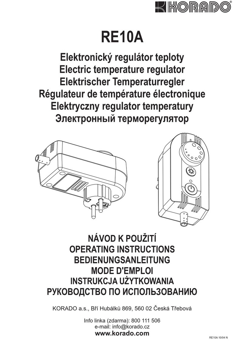 KORADO RE10A operating instructions