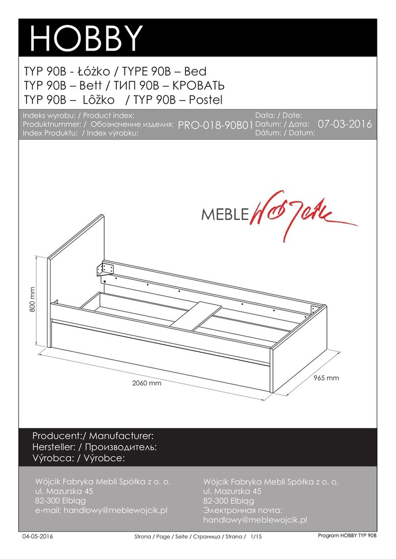 Meble Wojcik HOBBY 90B Assembly instruction Meble Wojcik HOBBY 90B Assembly instruction
