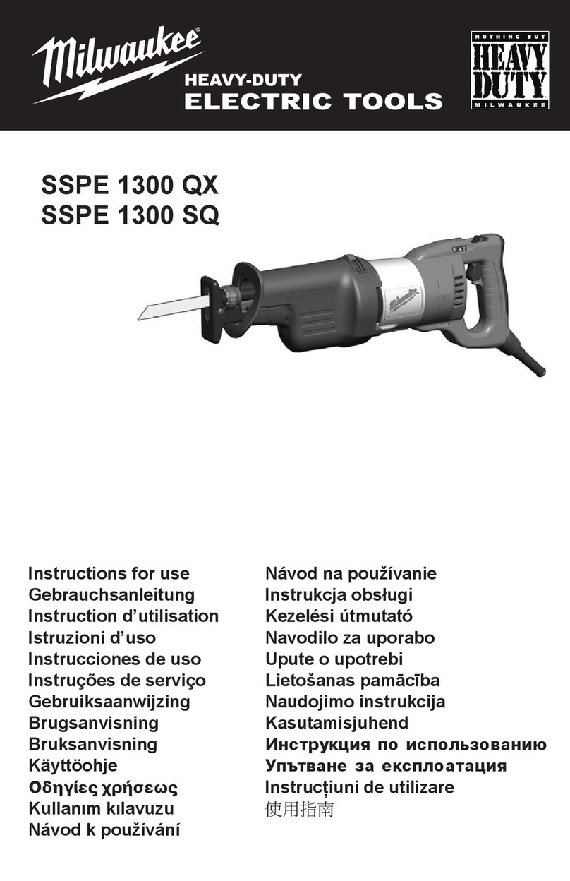 Milwaukee SSPE 1300 QX Instructions for use