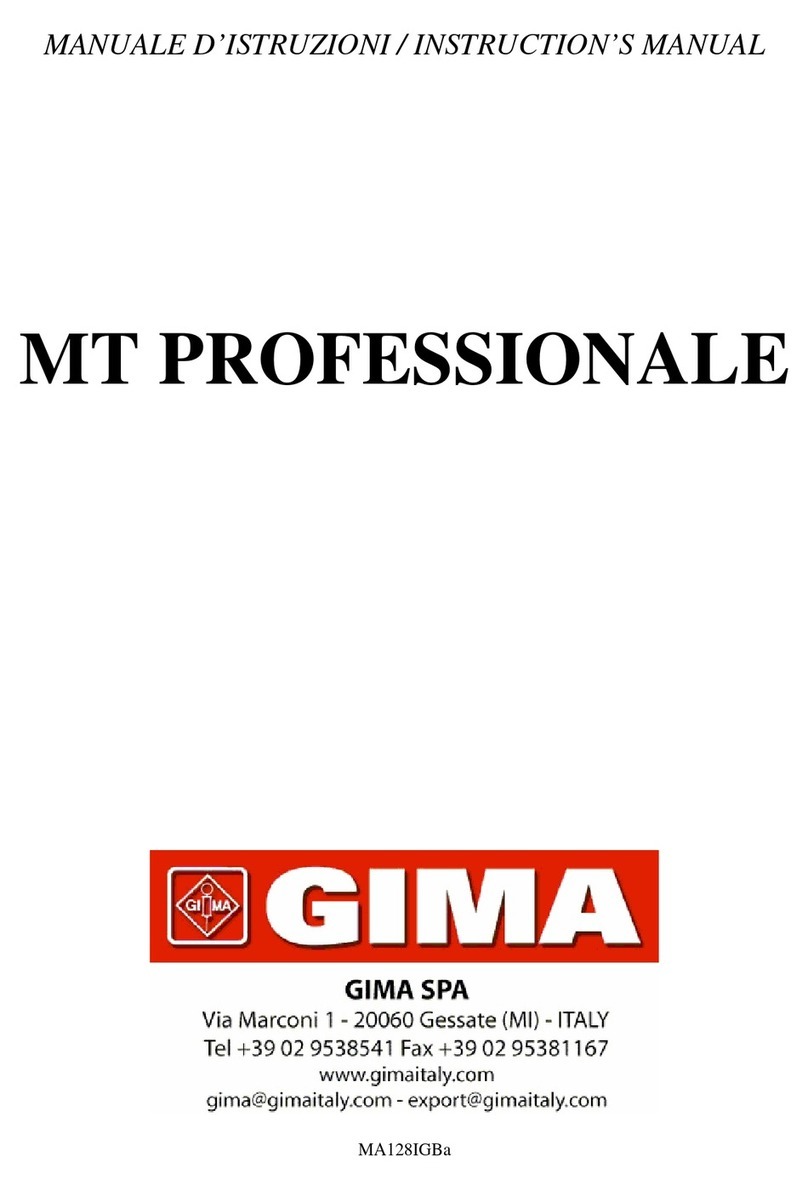 Gima MT PROFESSIONALE instruction manual