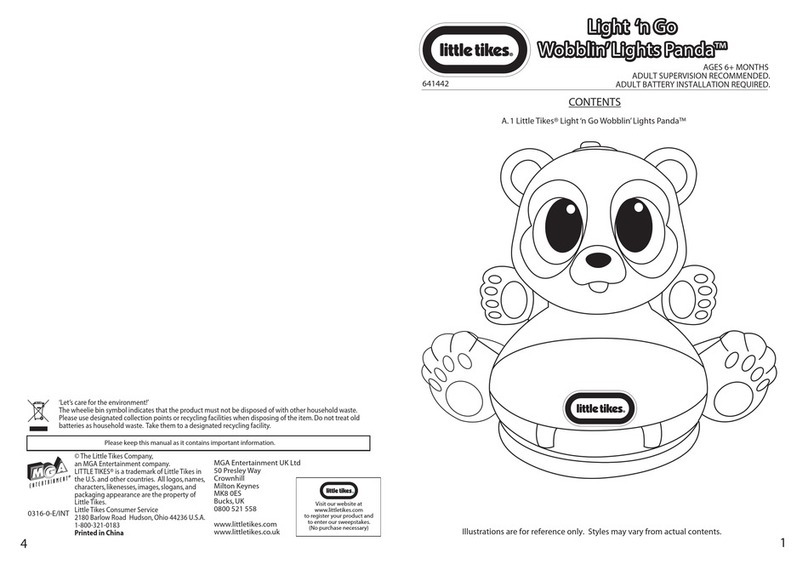 Little Tikes Light ‘n Go Wobblin’ Lights Panda User manual