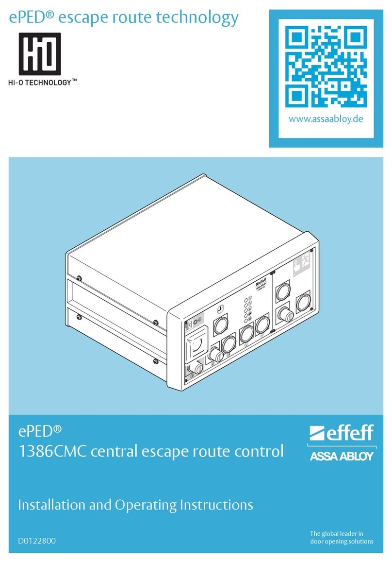 Assa Abloy Effeff ePED 1386CMC Installation and operating instructions