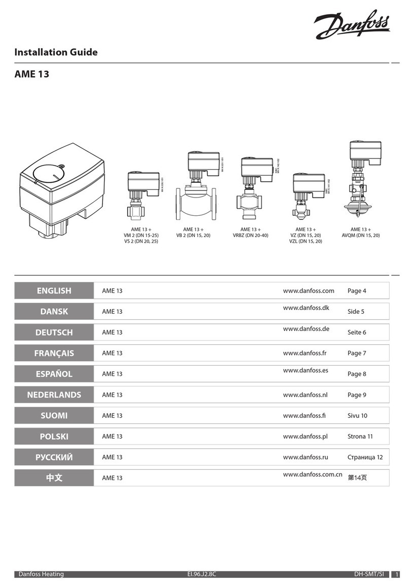 Danfoss AME 13 installation guide