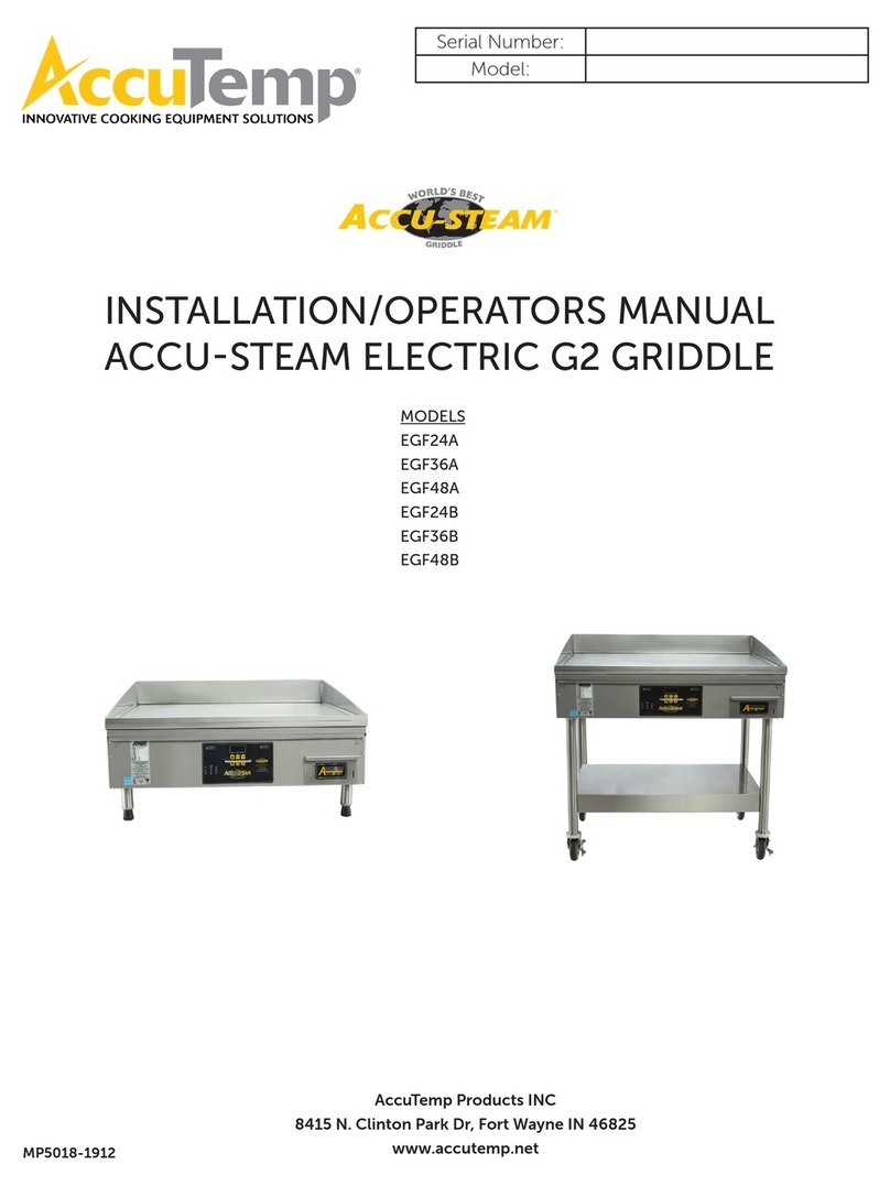 AccuTemp ACCU-STEAM EGF24A Installation & operator's manual