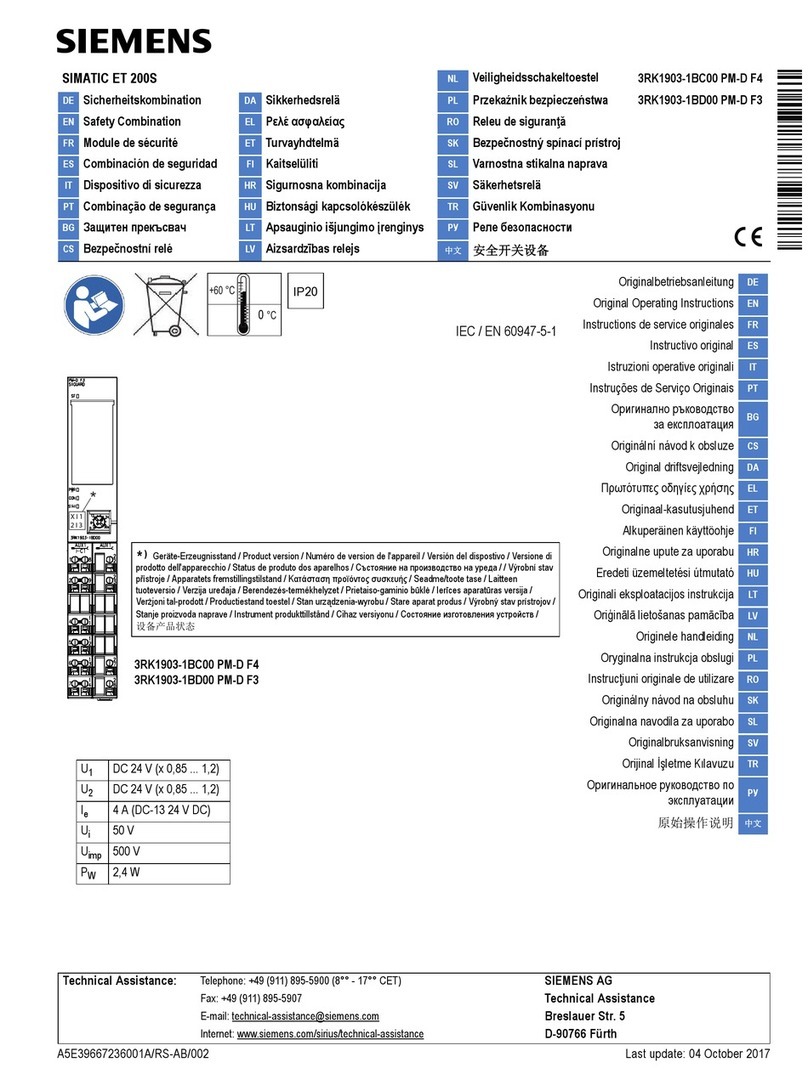 Siemens SIMATIC ET 200S User manual