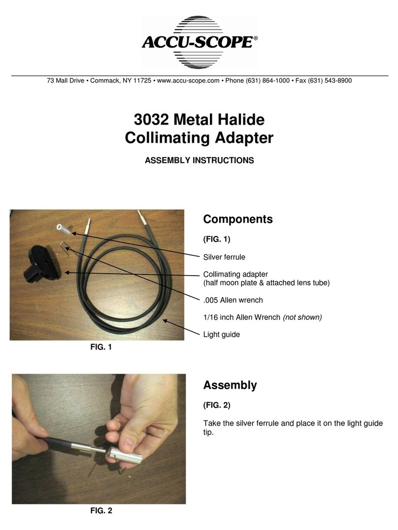 Accu-Scope 3032 Assembly instructions