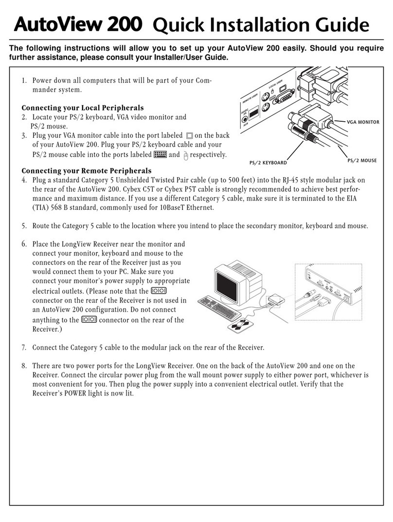 CYBEX autoview 200 Quick installation guide