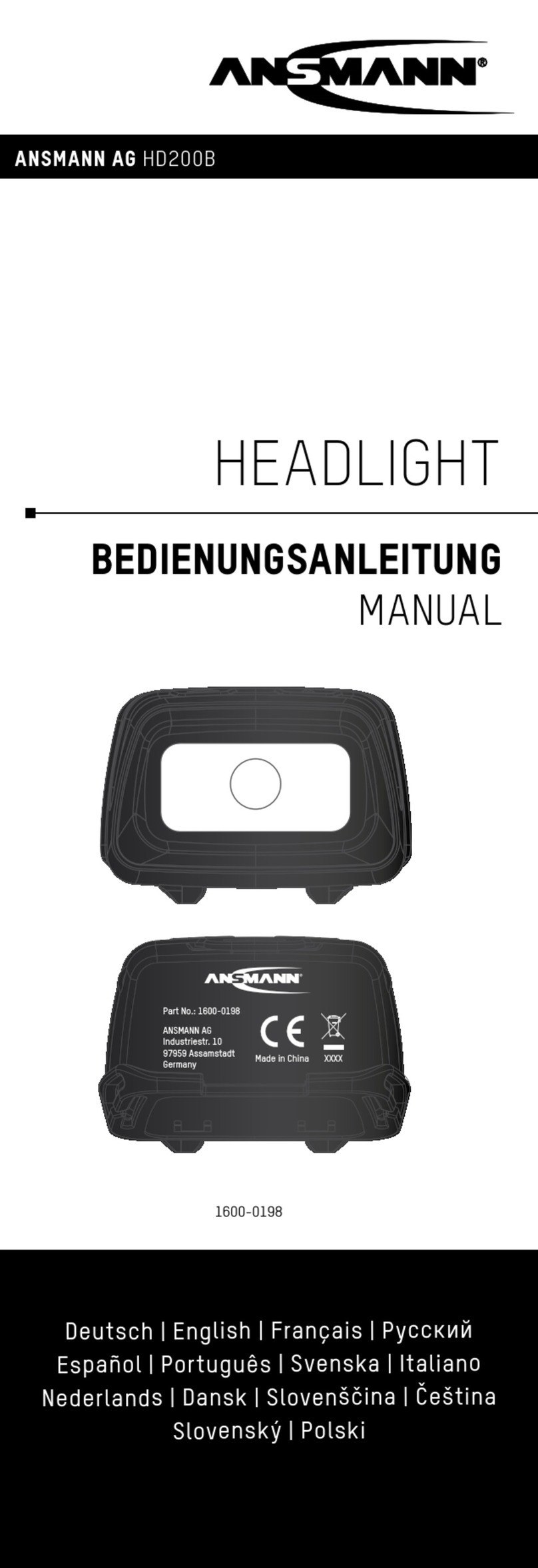 ANSMANN HD200B User manual