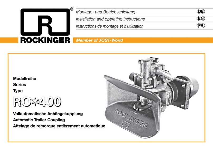 Rockinger RO 400 Installation and operating instructions