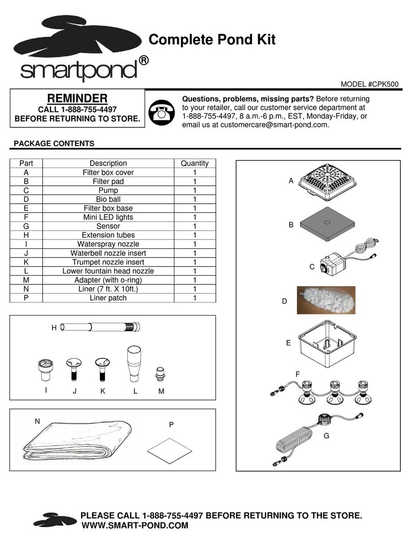 Smartpond CPK500 instruction sheet