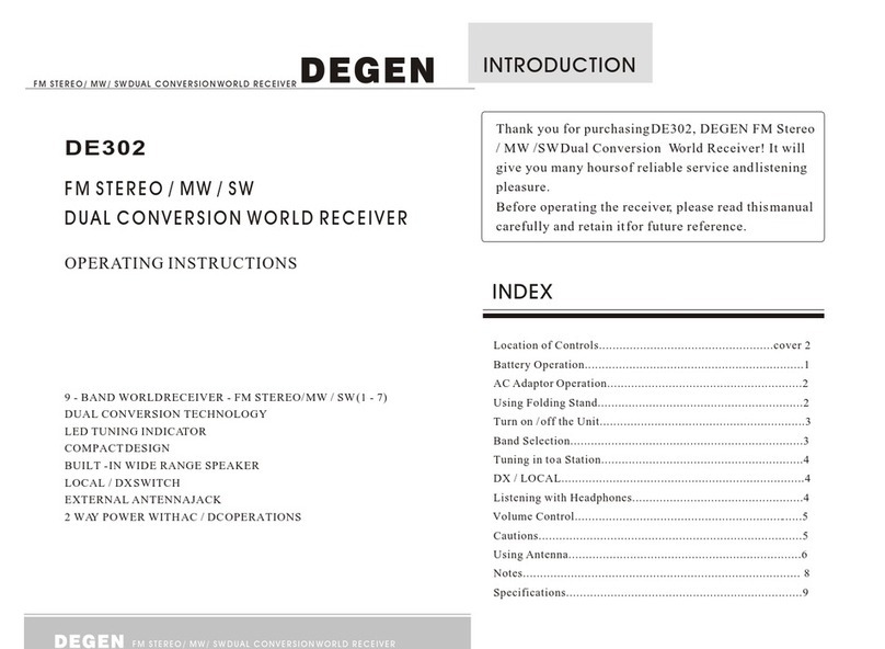 DEGEN DE302 operating instructions