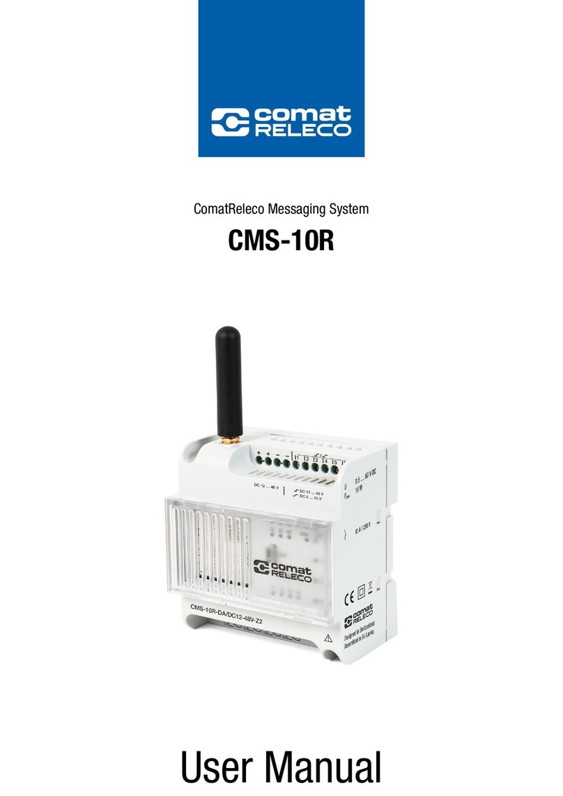 Comat Releco CMS-10R Series user manual