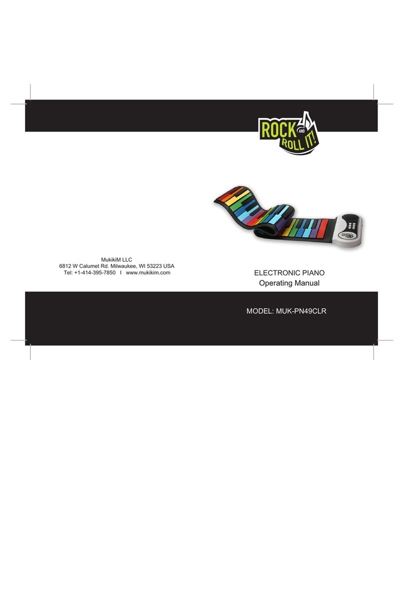 Mukikim Rock and Roll It MUK-PN49CLR operating manual