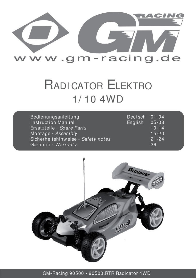 GRAUPNER GM-Racing Radicator Elektro 1/10 4WD instruction manual