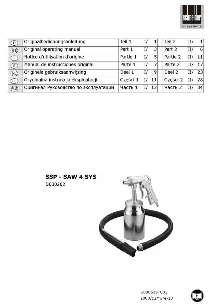 Schneider Airsystems SSP-SAW 4 SYS Installation instructions
