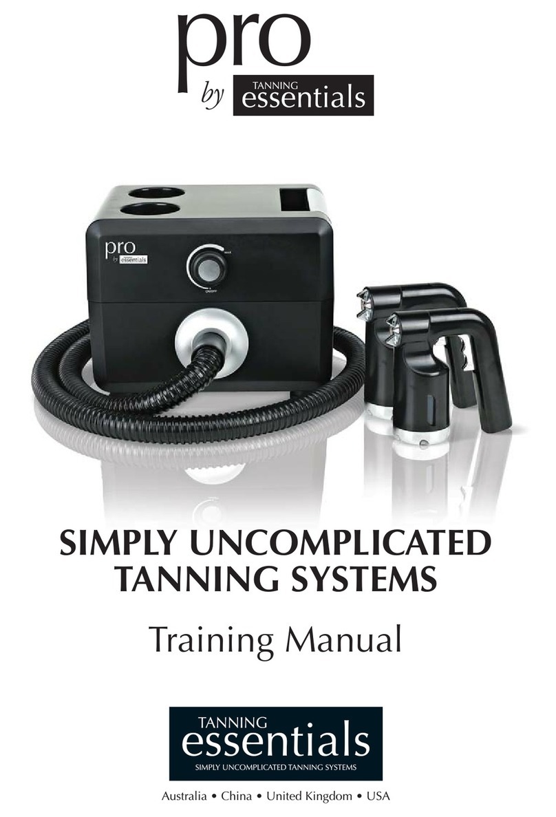 tanning essentials Pro Installation guide tanning essentials Pro Installation guide