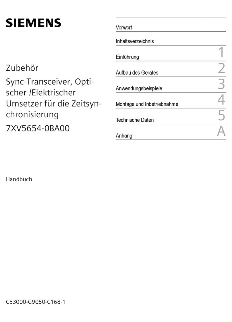 Siemens 7XV5654-0BA00 User manual Siemens 7XV5654-0BA00 User manual