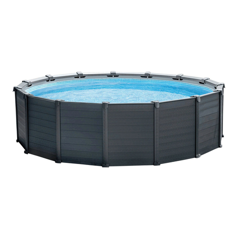 Intex GRAPHITE GRAY PANEL POOL SET 15'8" User manual