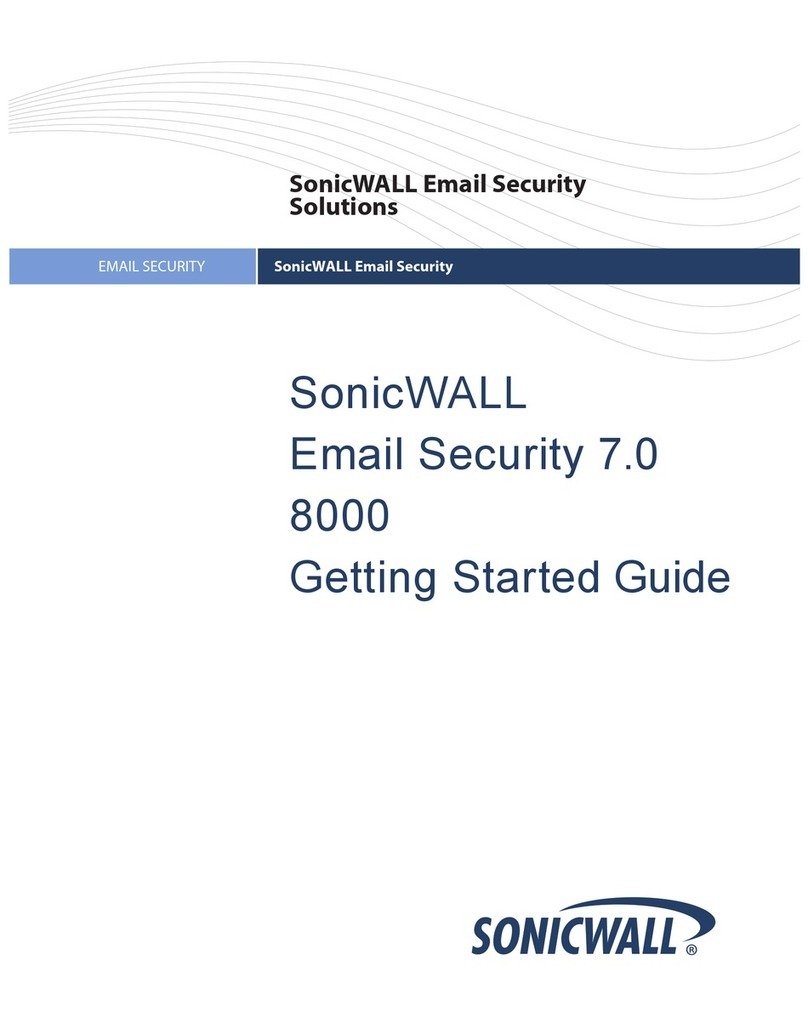 SonicWALL Email Security 7.0 8000 Getting started guide