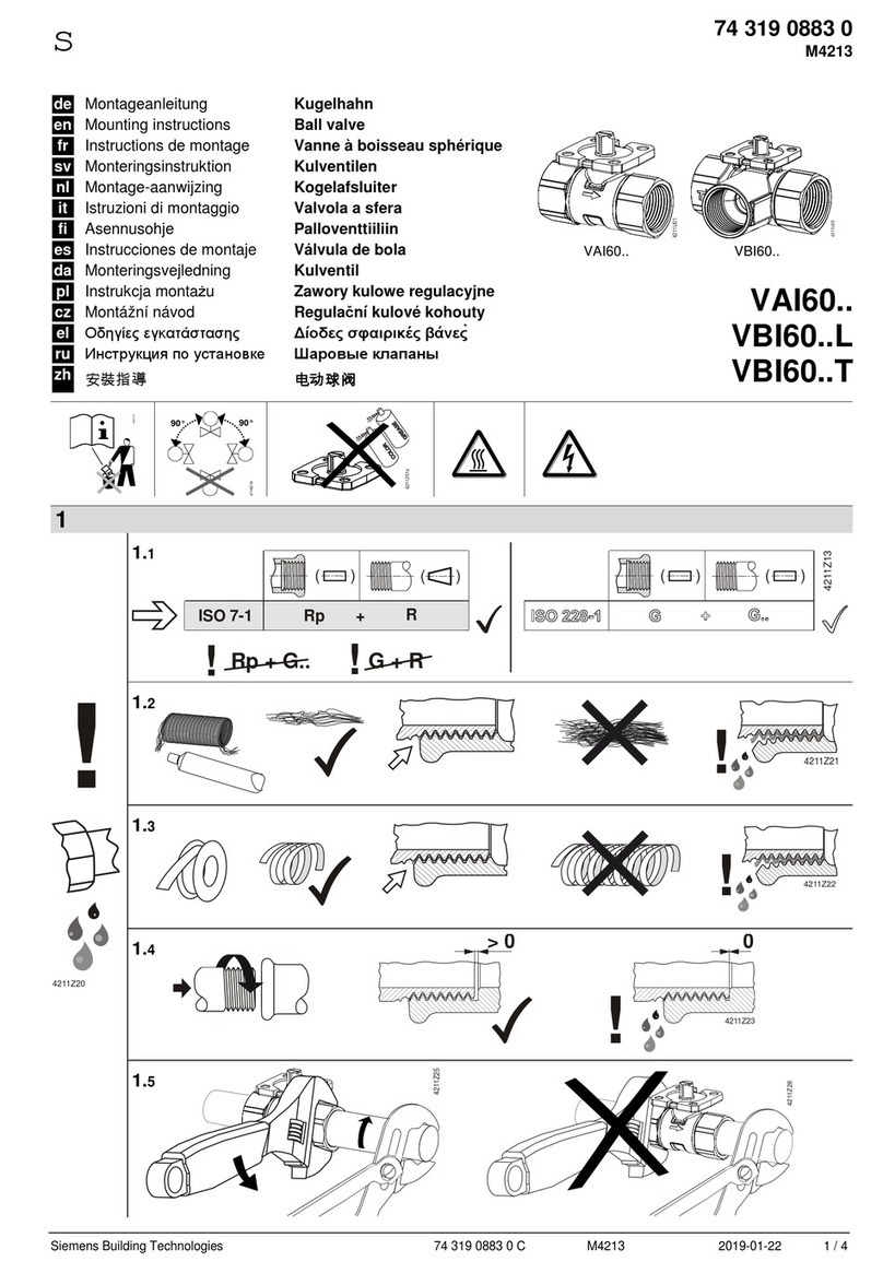Siemens VAI60.15-15 User manual