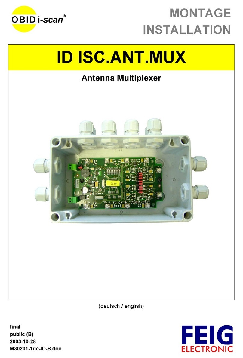 Feig Electronic OBID i-scan ID ISC.ANT.MUX Installation