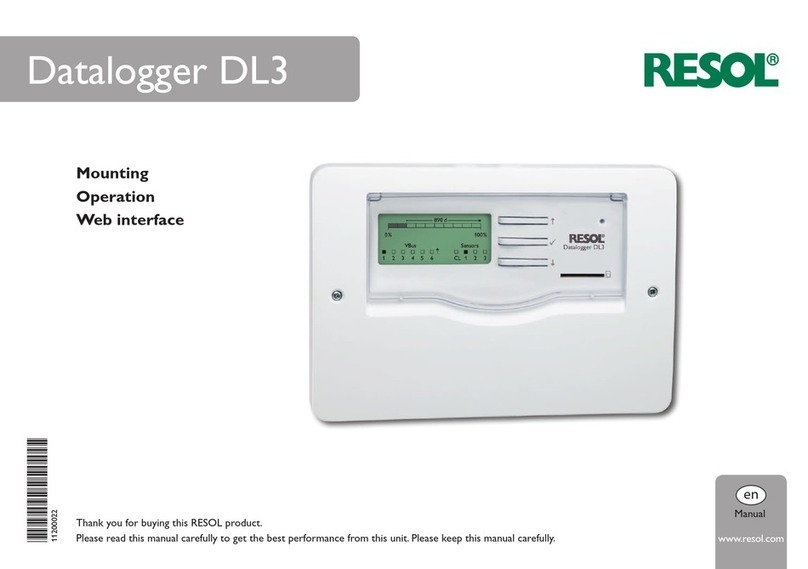 Resol DL3 User manual