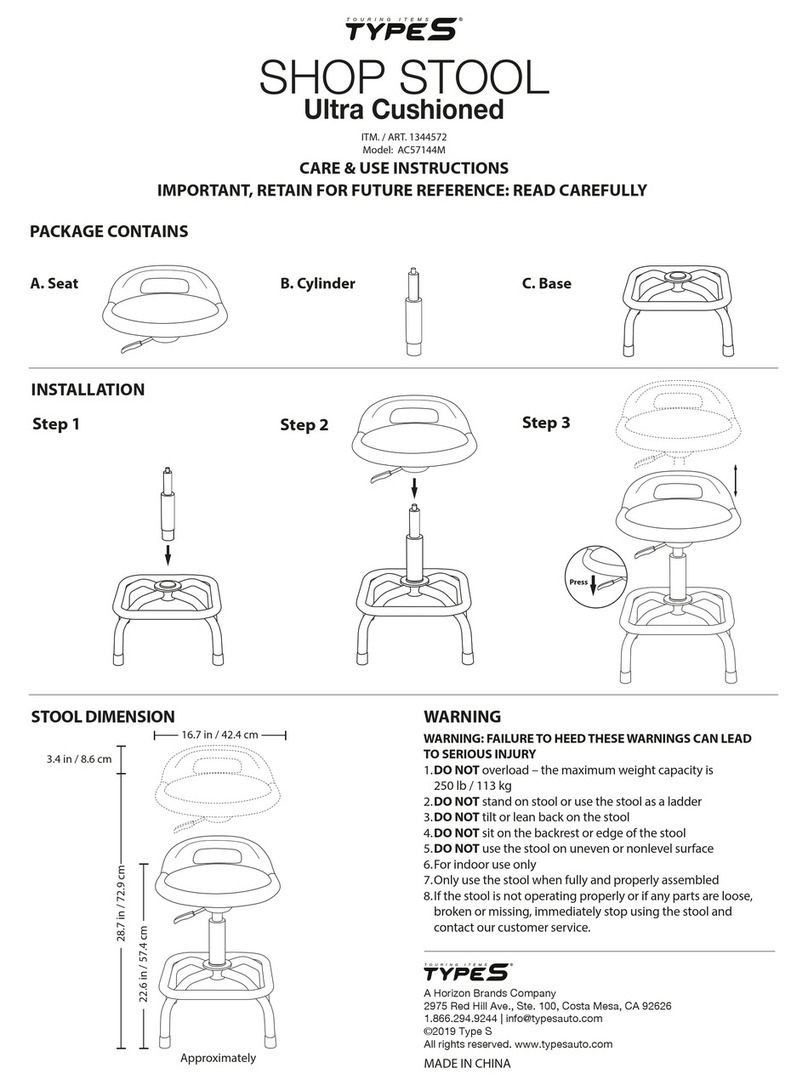 TypeS AC57144M Care & use instructions