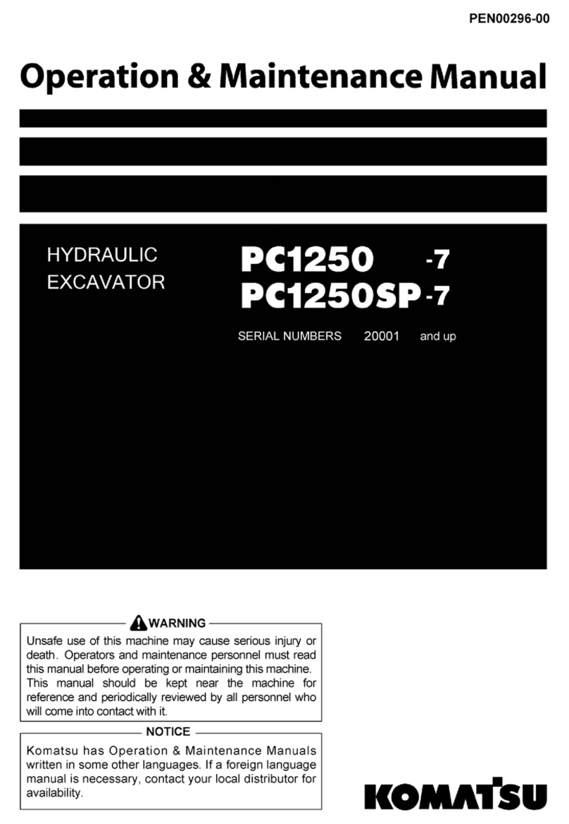 Komatsu Galeo PC1250-7 Backhoe Manual