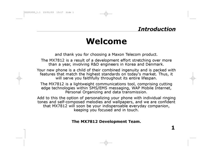 Maxon MX7812 manual