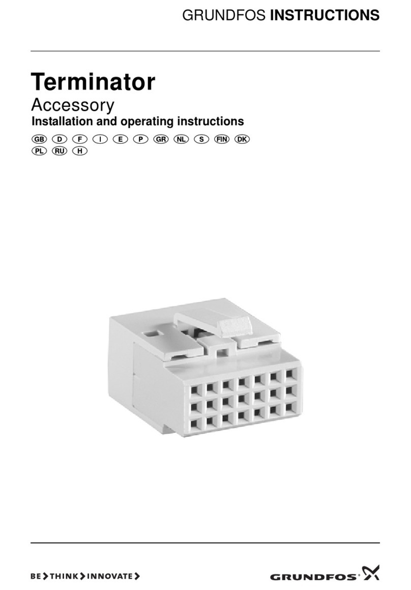 Grundfos Terminator Installation and operating instructions