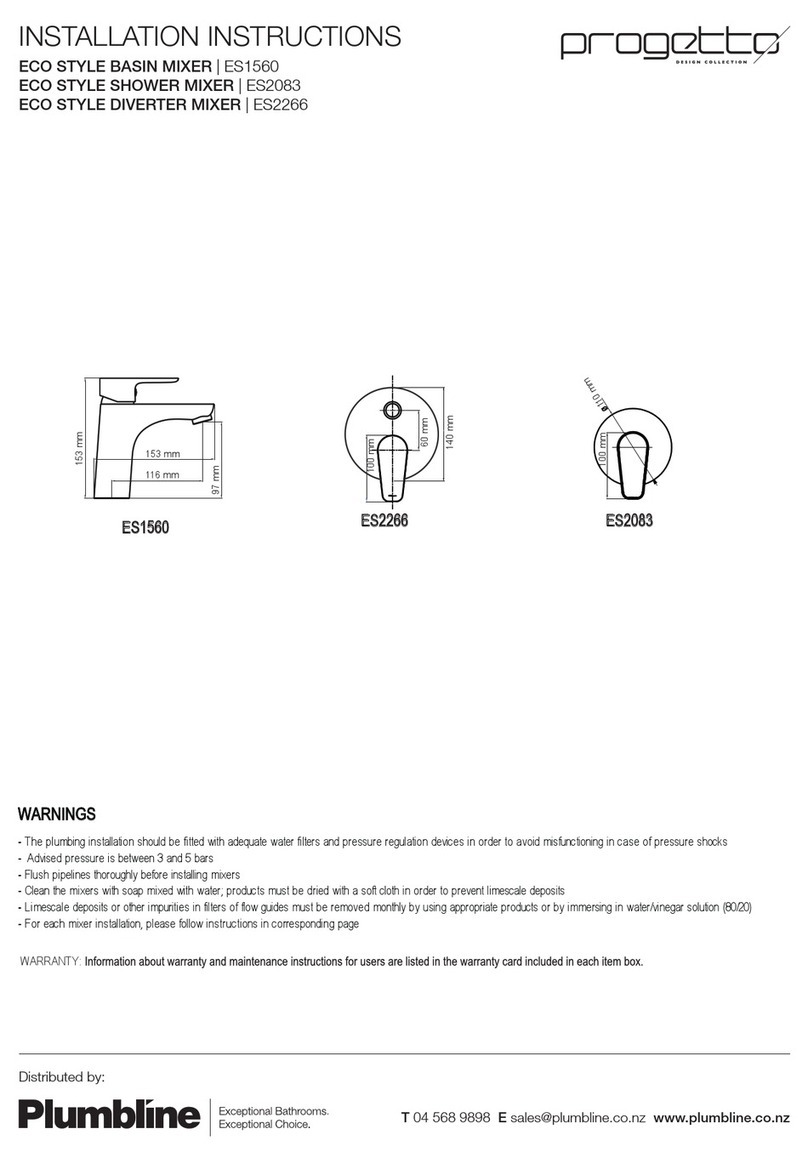 Plumbline ECO STYLE ES1560 installation instructions